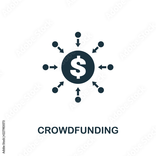 Crowdfunding icon. Premium style design from crowdfunding icon collection. UI and UX. Pixel perfect crowdfunding icon. For web design, apps, software, print usage.
