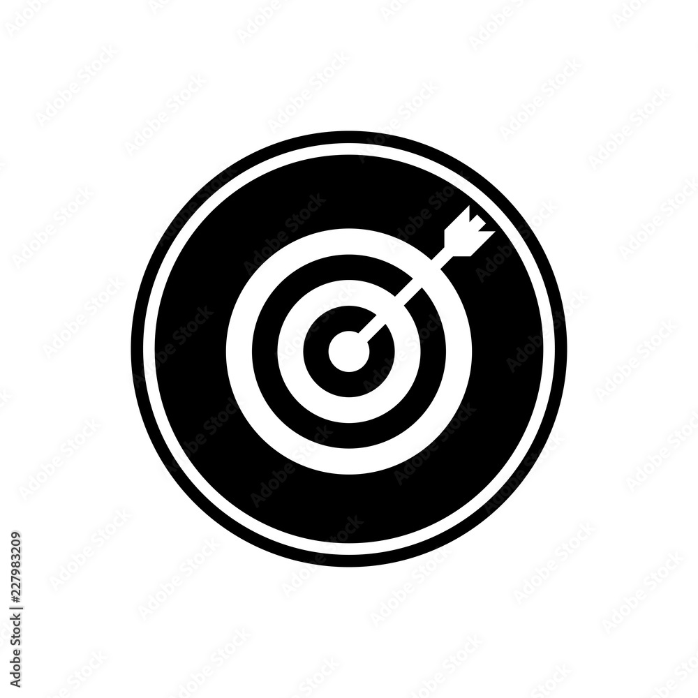 Flat icon of target Flat icon of target