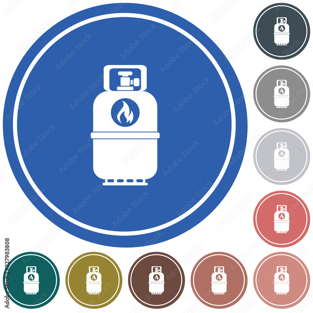 Camping gas bottle icon. Flat icon isolated Camping gas bottle icon. Flat icon isolated