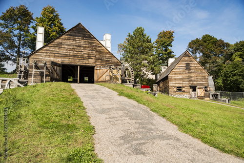 National Historic Iron Works about in Saugus, Massachusetts. photo