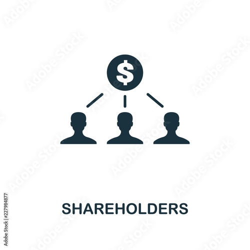 Shareholders icon. Premium style design from crowdfunding icon collection. UI and UX. Pixel perfect shareholders icon. For web design, apps, software, print usage.