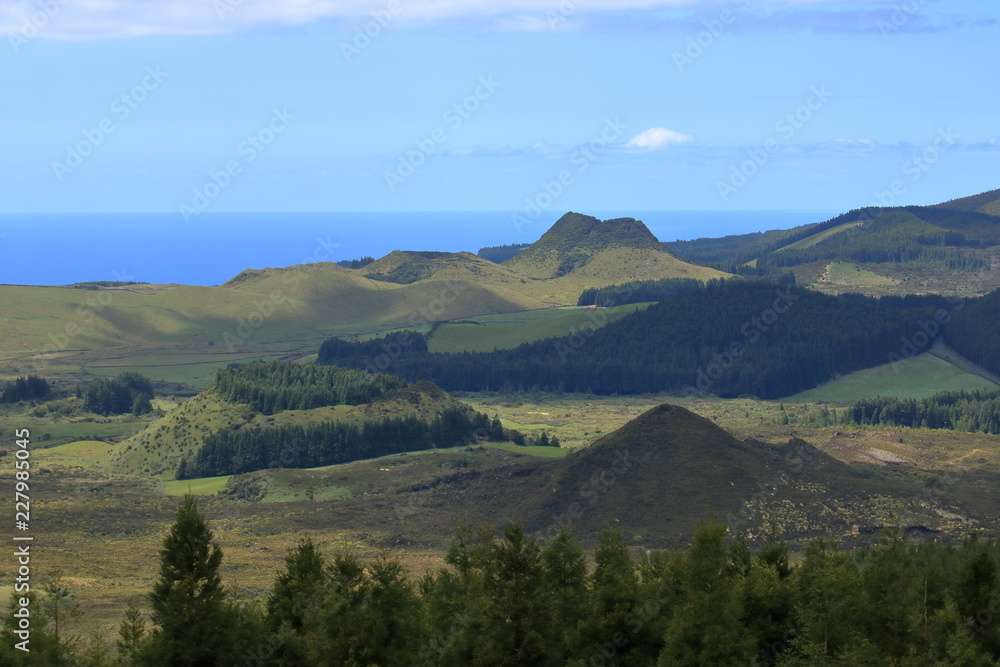 Fototapeta premium The Beautiful Isla Terceira at the Azores (Portugal)