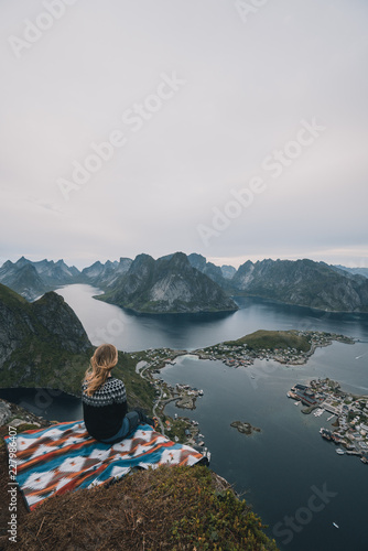 Overlooking Reine in Lofoten