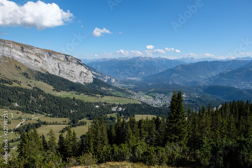 Fototapeta Naklejka Na Ścianę i Meble -  Switzerland Mountains near Flims Laax, Europe