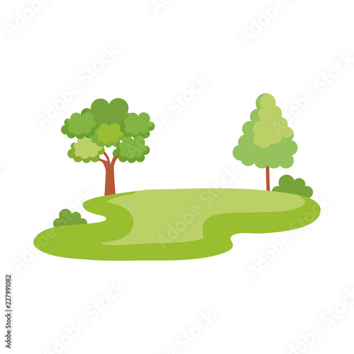 park landscape scene icon