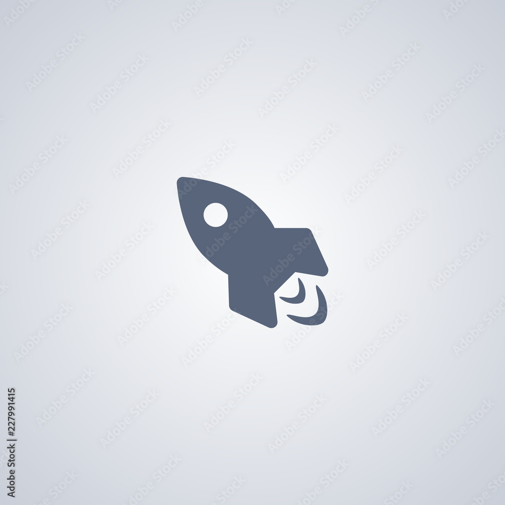 Fototapeta premium Startup, start, vector best flat icon