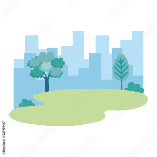 park landscape scene icon