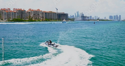 Miami Port inlet Waverunners and boats1 photo