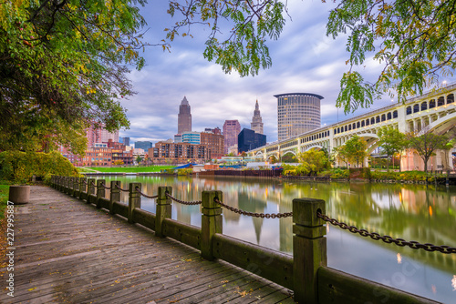 Cleveland, Ohio, USA Downtown Skyline photo