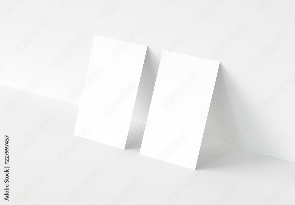 Vertical Business Card Mockup. 3d rendering. Vertical Business Card Mockup. 3d rendering.