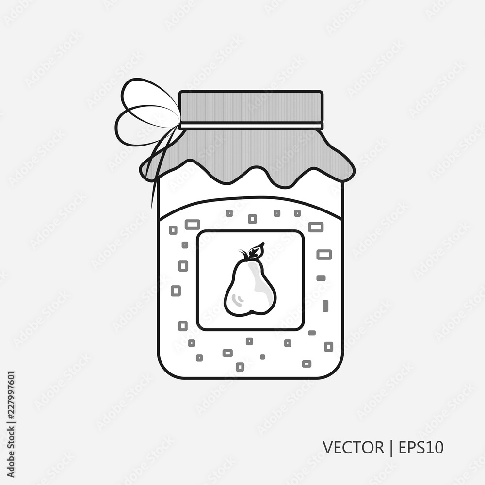 Jelly Jar Coloring Page