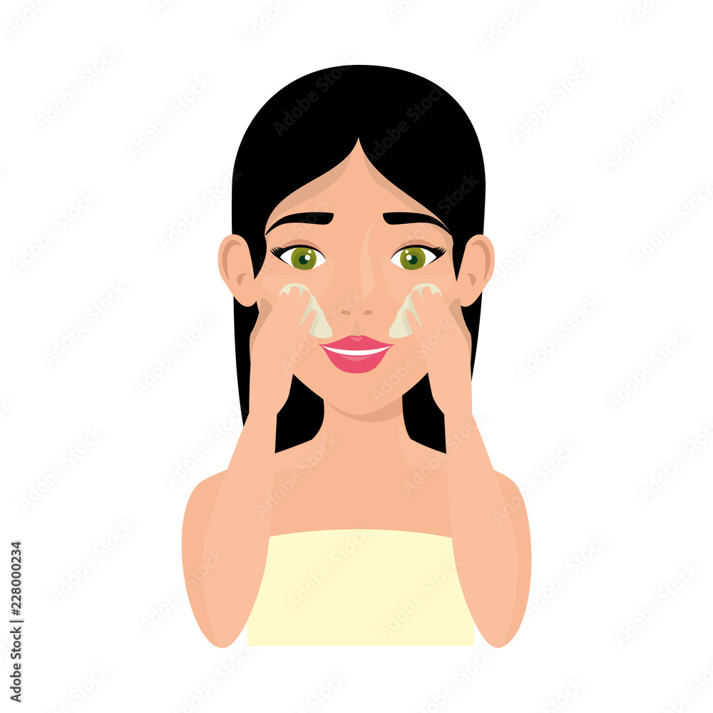 beautiful woman in treatment facial beautiful woman in treatment facial