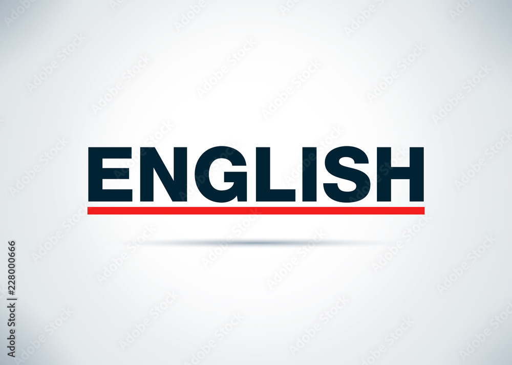 English Abstract Flat Background Design Illustration English Abstract Flat Background Design Illustration