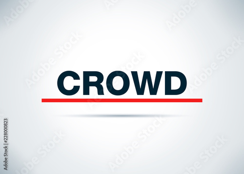 Crowd Abstract Flat Background Design Illustration