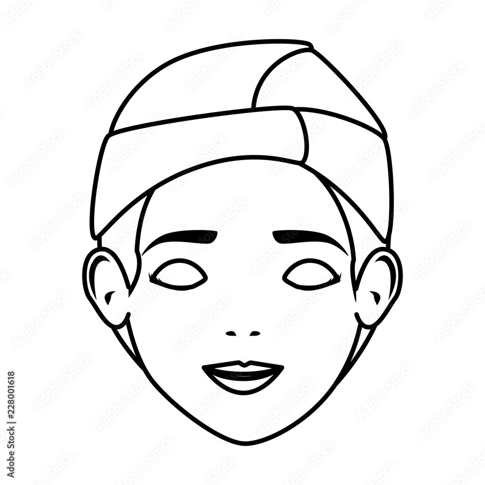 woman in towel treatment character