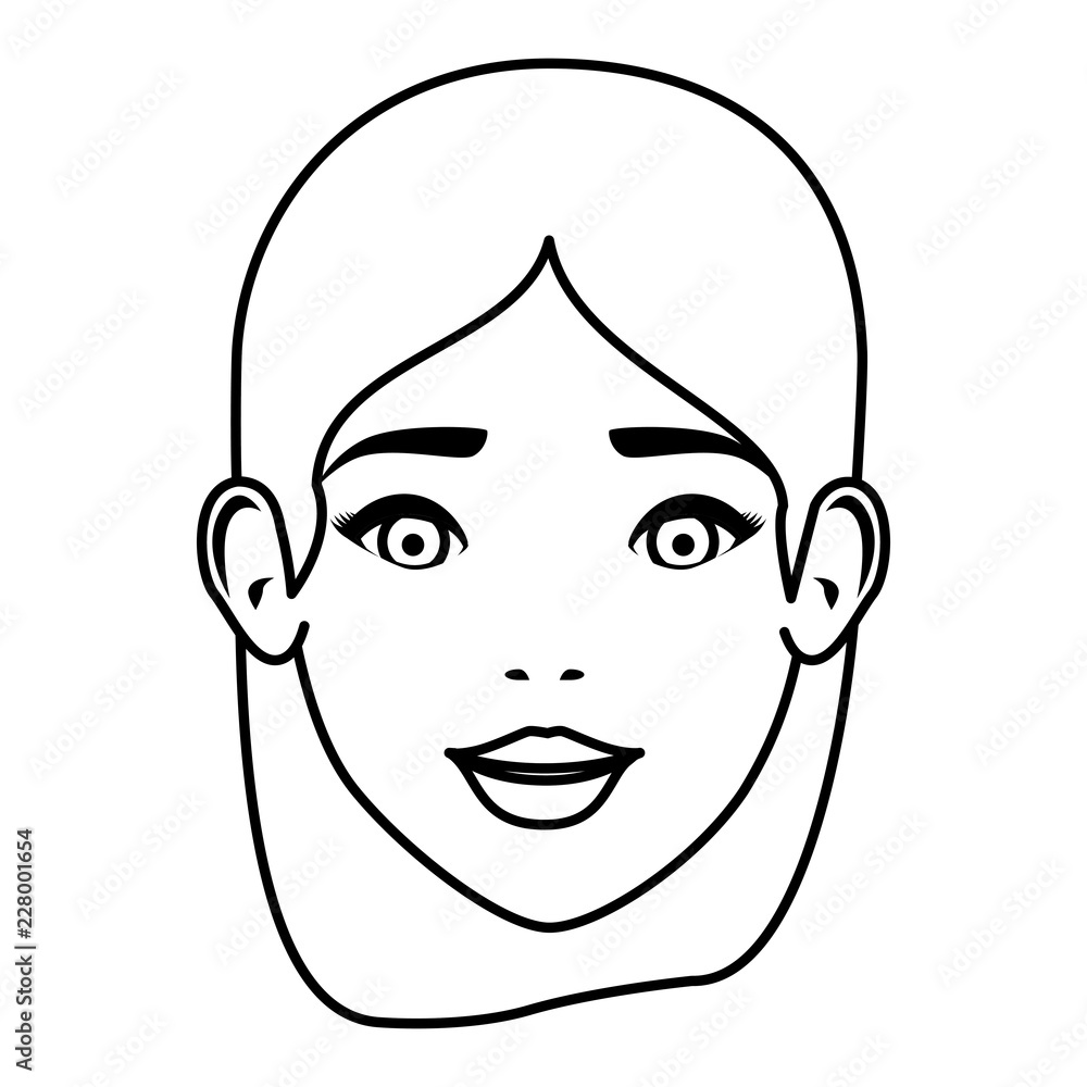 beautiful woman face character beautiful woman face character