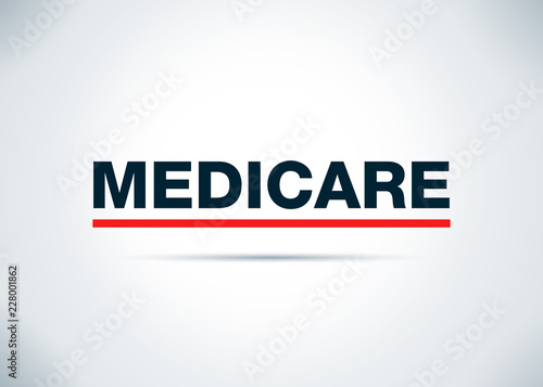 Medicare Abstract Flat Background Design Illustration