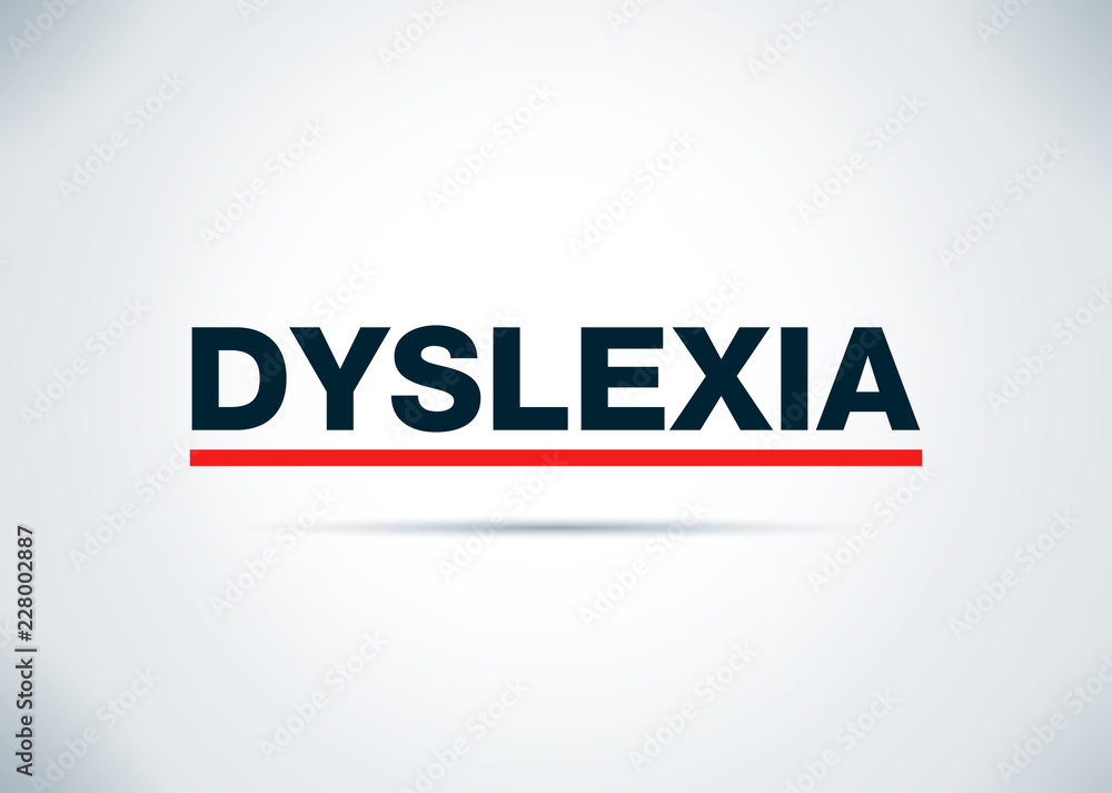 Dyslexia Abstract Flat Background Design Illustration Dyslexia Abstract Flat Background Design Illustration