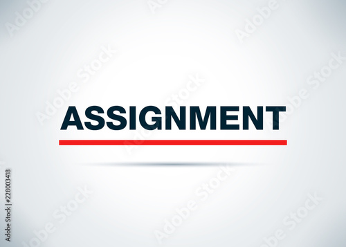 Assignment Abstract Flat Background Design Illustration