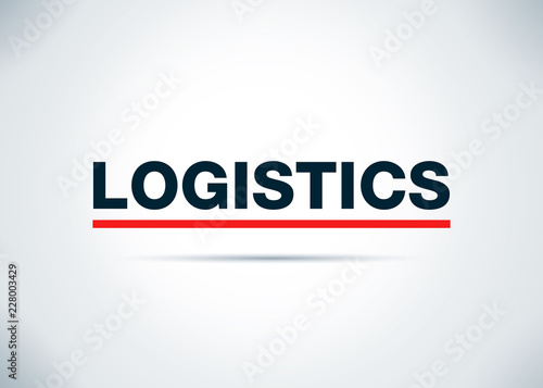 Logistics Abstract Flat Background Design Illustration