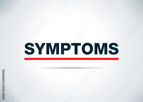 Symptoms Abstract Flat Background Design Illustration