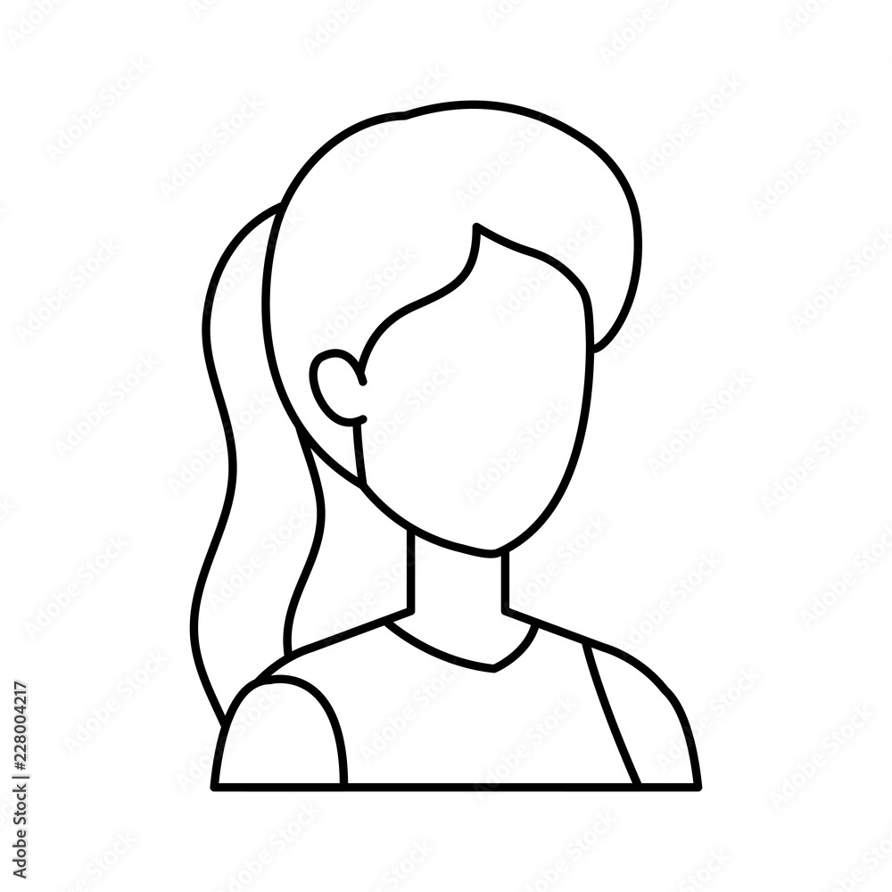 beautiful and young woman character beautiful and young woman character