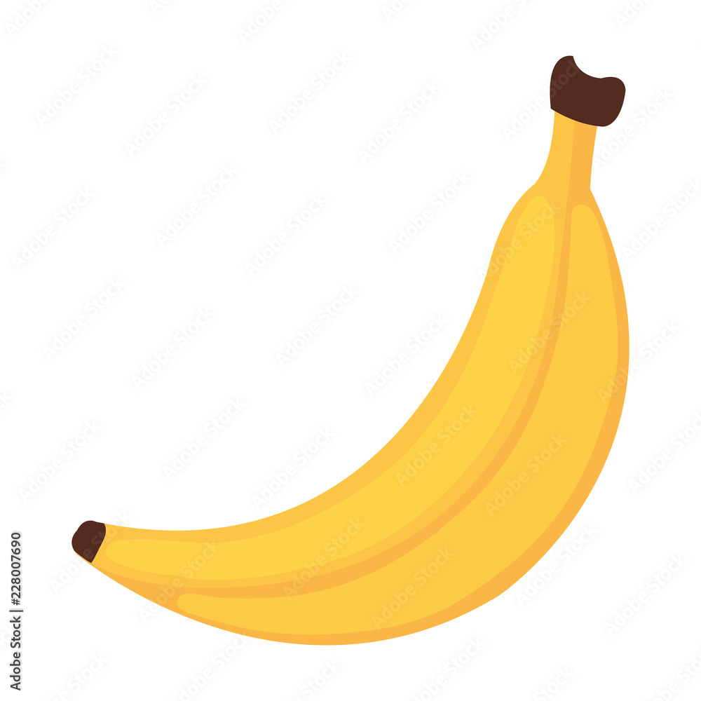 banana fresh fruit icon