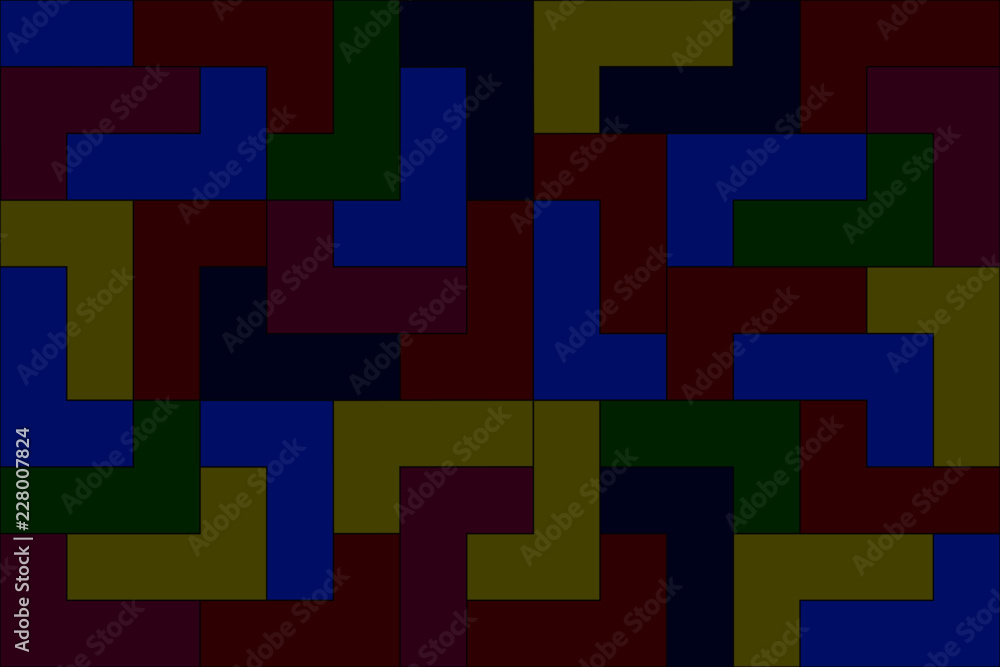 Multi-colored puzzle seamless pattern Multi-colored puzzle seamless pattern