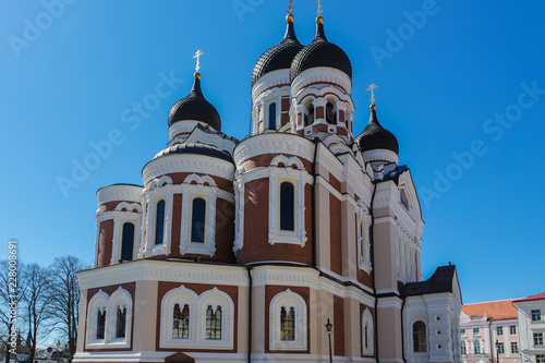 Obraz na płótnie Aleksander Nevski katedraal in Tallinn w salonie