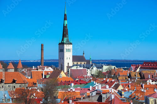 Obraz na płótnie Most prominent of Tallinn skyline w salonie