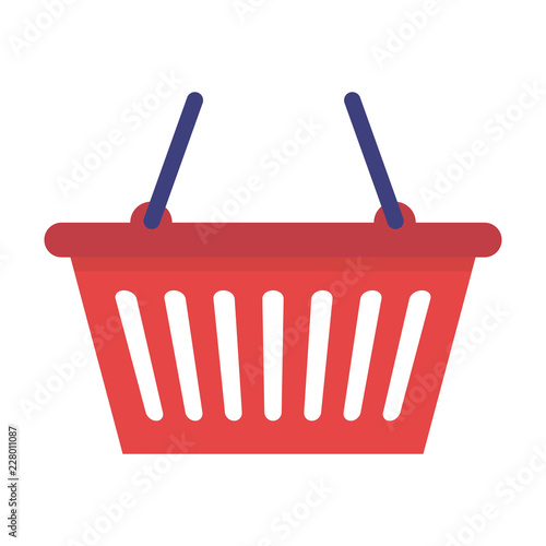 shopping basket isolated icon