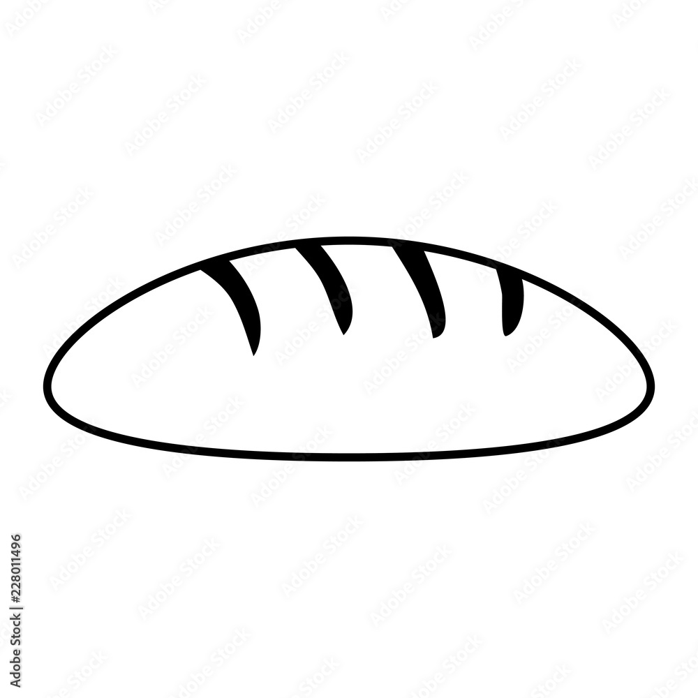 fresh bread isolated icon fresh bread isolated icon