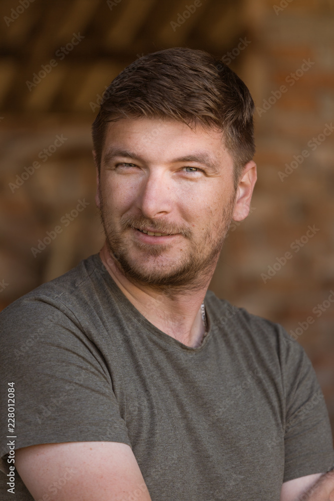 Portrait of a young man on a sunny day Portrait of a young man on a sunny day