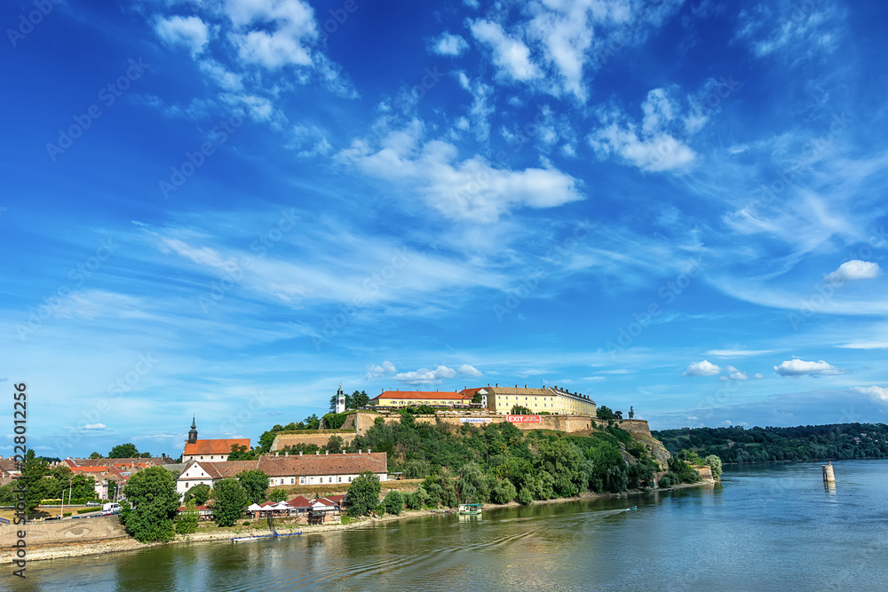 Fototapeta premium Novi Sad, Serbia - June 25, 2018: Petrovaradin fortress in Novi Sad.