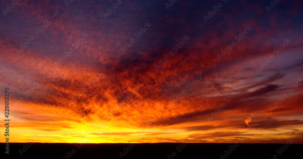Sunset above Grand Canyon National Park, Arizona, USA