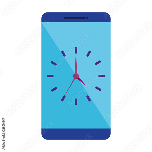 smartphone with time clock