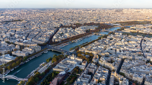 Paris cityscape from Eiffel Tower