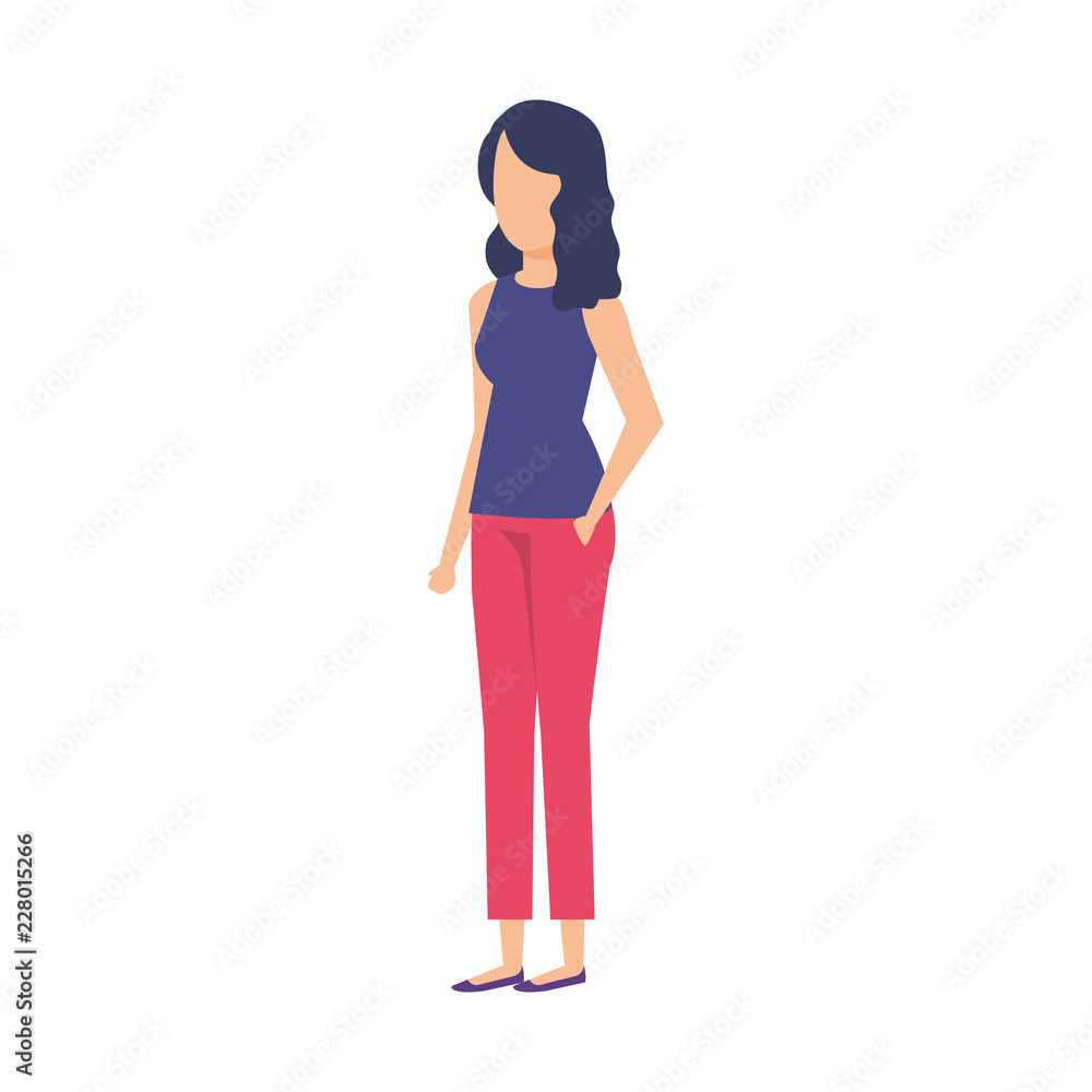 beautiful and young woman character beautiful and young woman character