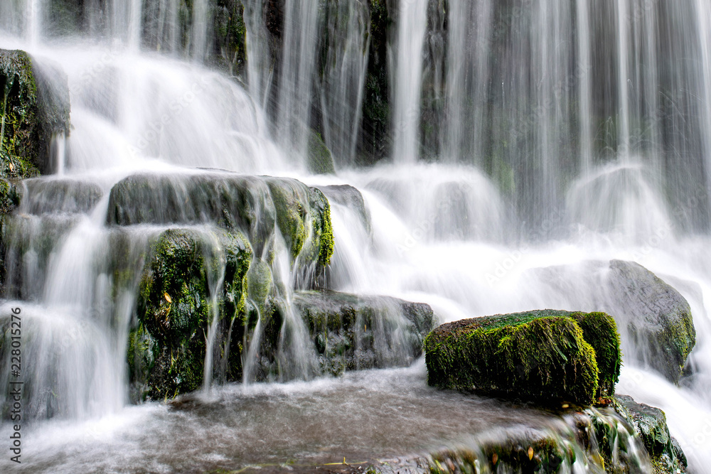 waterfall in forest waterfall in forest