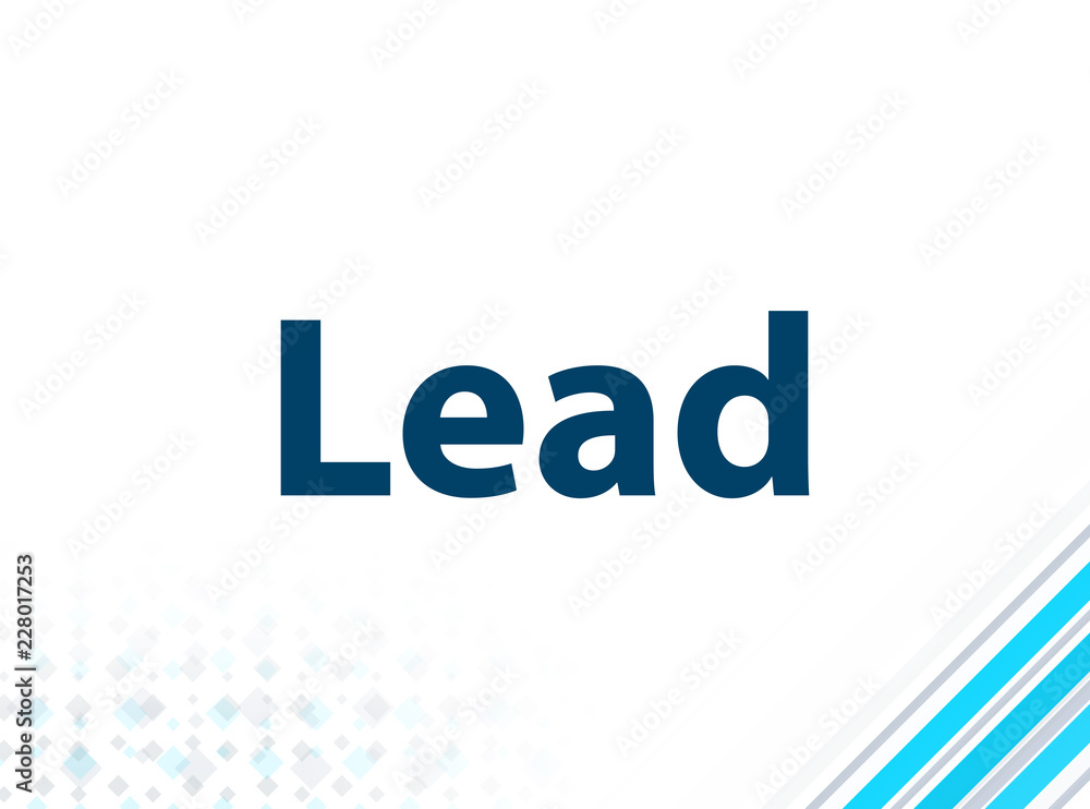 Lead Modern Flat Design Blue Abstract Background