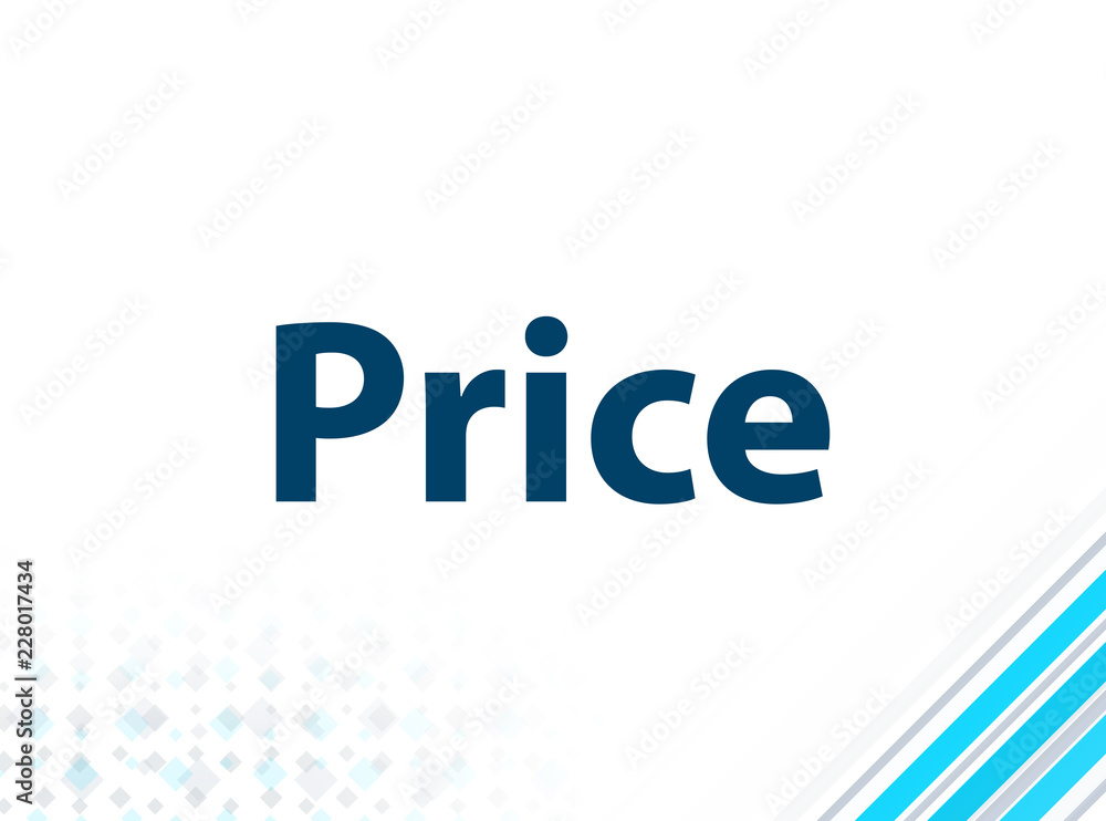 Price Modern Flat Design Blue Abstract Background