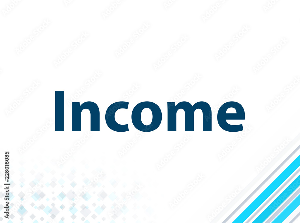 Income Modern Flat Design Blue Abstract Background