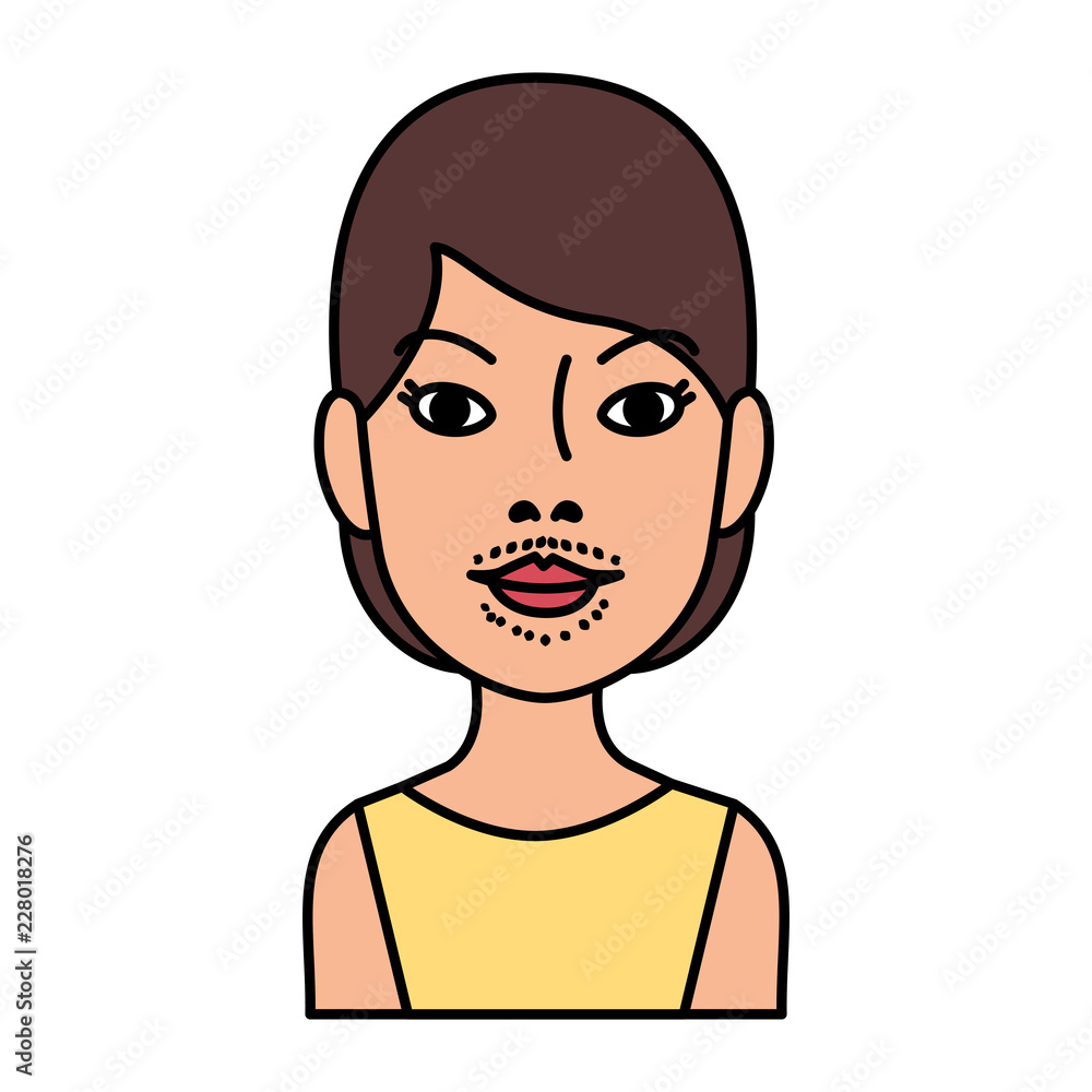 woman with facial hair woman with facial hair