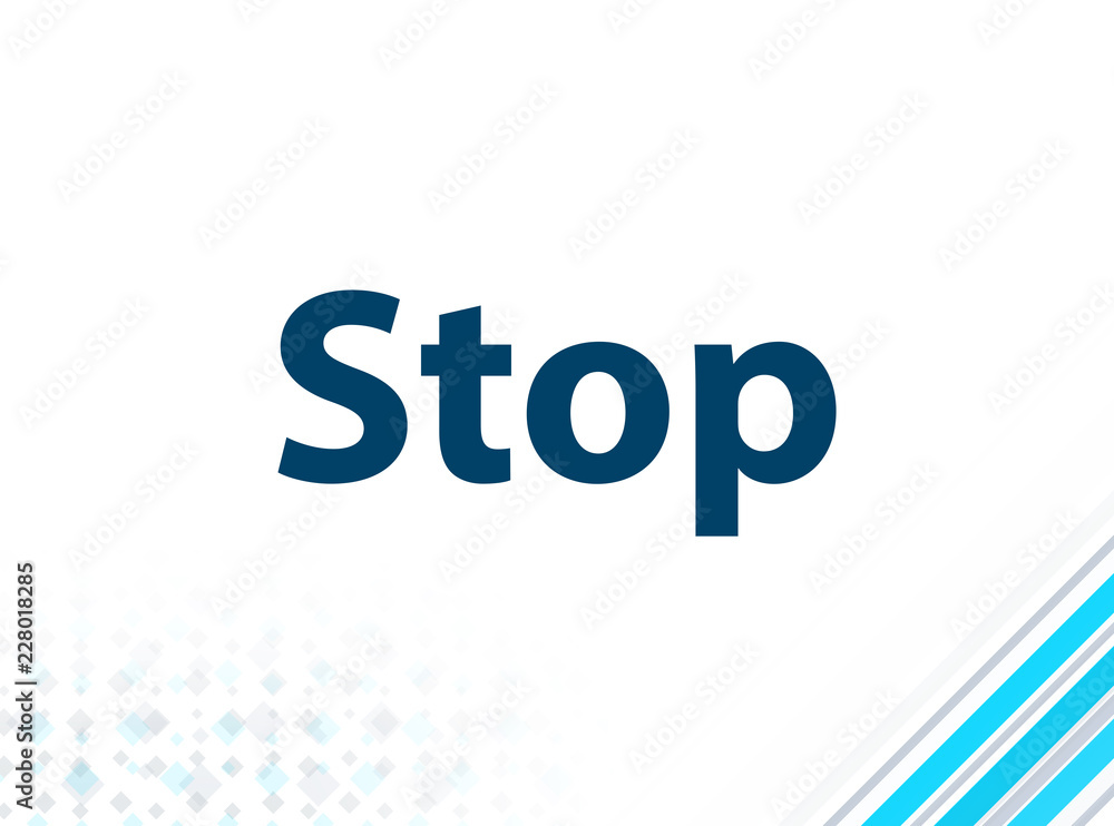 Stop Modern Flat Design Blue Abstract Background Stop Modern Flat Design Blue Abstract Background