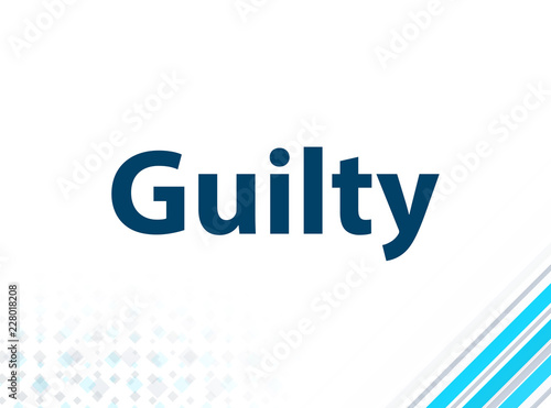 Guilty Modern Flat Design Blue Abstract Background