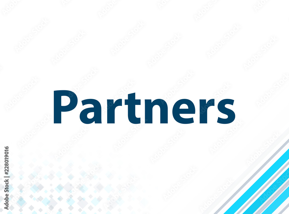 Partners Modern Flat Design Blue Abstract Background Partners Modern Flat Design Blue Abstract Background