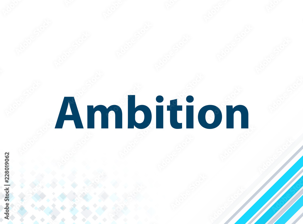 Ambition Modern Flat Design Blue Abstract Background