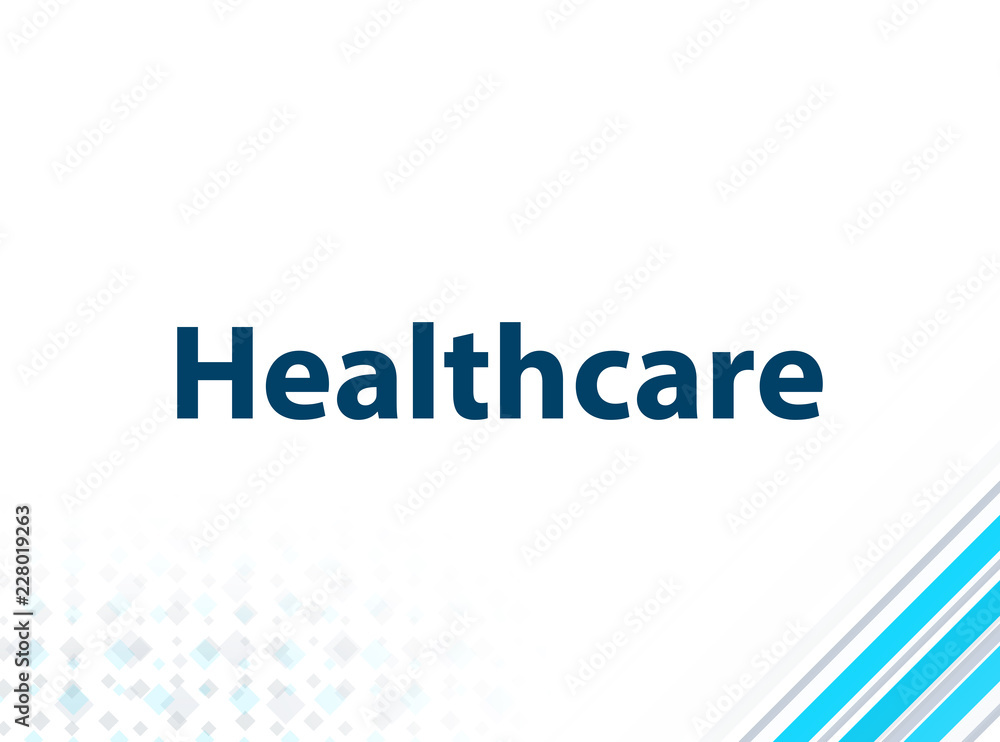 Healthcare Modern Flat Design Blue Abstract Background