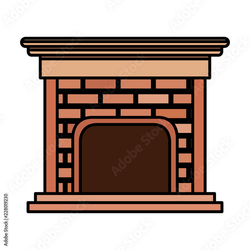 house chimney inside icon