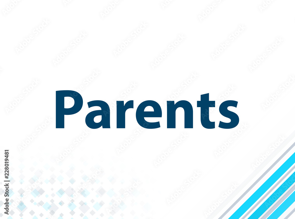 Parents Modern Flat Design Blue Abstract Background